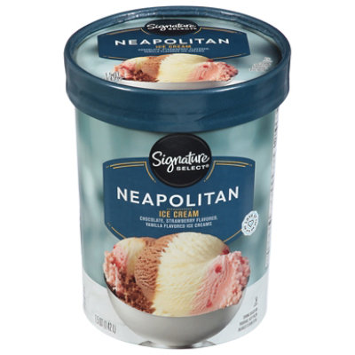 Signature SELECT Ice Cream Neapolitan - 1.5 Quart - Image 3