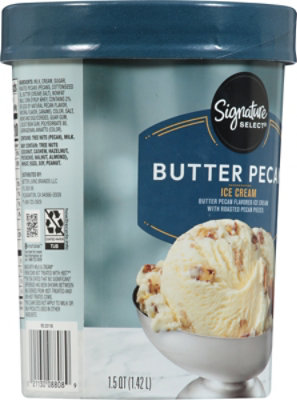 Signature SELECT Butter Pecan Ice Cream - 1.50 Quart - Image 6