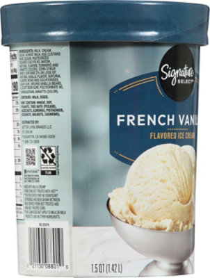 Signature SELECT French Vanilla Ice Cream - 1.50 Quart - Image 6