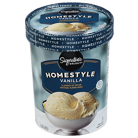 Signature SELECT Homestyle Vanilla Ice Cream - 1.50 Quart