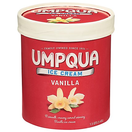 Umpqua Ice Cream Vanilla - 1.75 Quart - Image 1
