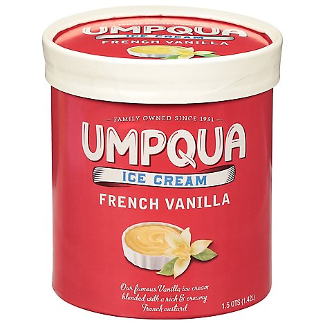 Umpqua Ice Cream French Vanilla - 1.75 Quart