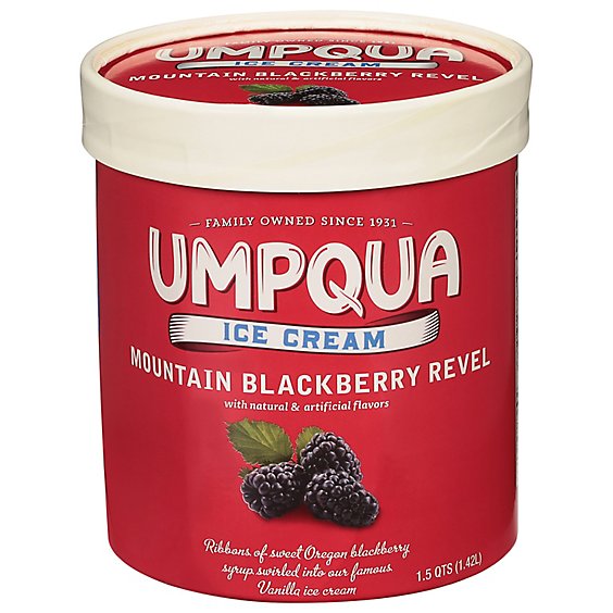 Umpqua Ice Cream Blackberry Revel - 1.75 Quart