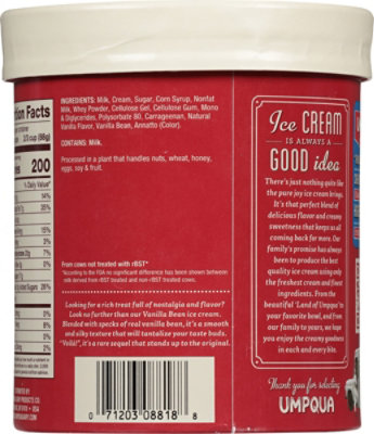 Umpqua Ice Cream Vanilla Bean - 1.75 Quart - Image 6