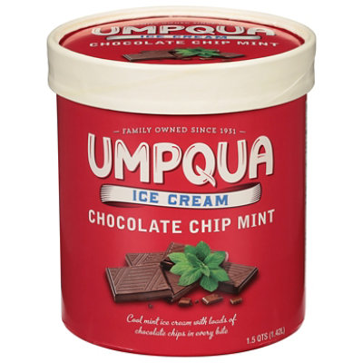 Umpqua Ice Cream Chocolate Chip Mint - 1.5 Quart - Image 2