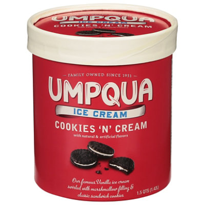 Umpqua Cookies N Cream Ice Cream - 1.75 Quart - Image 3