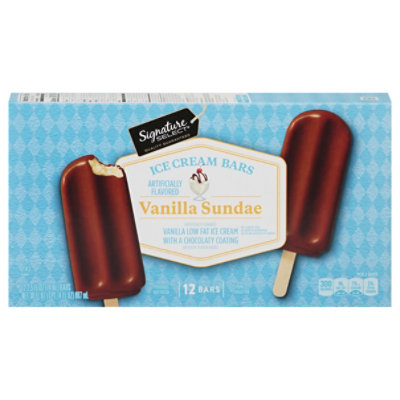 Signature SELECT Ice Cream Bars Vanilla Sundae - 12-2.5 Fl. Oz. - Image 4