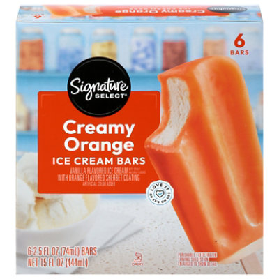 Signature SELECT Ice Cream Bars Orange Creamy - 6-2.5 Fl. Oz. - Image 2