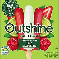 Outshine Strawberry Lime and Raspberry Frozen Fruit Bars Variety Pack - 12 Count - Image 1