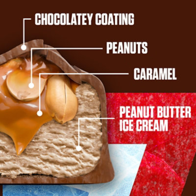 SNICKERS Ice Cream Chocolate Caramel Peanut Butter Ice Cream Bars - 6-12 Oz - Image 2