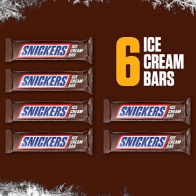 SNICKERS Ice Cream Chocolate Caramel Peanut Butter Ice Cream Bars - 6-12 Oz - Image 3