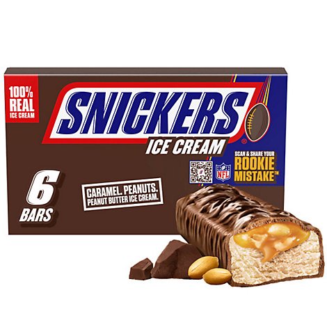 Snickers Ice Cream Bars - 6 Count