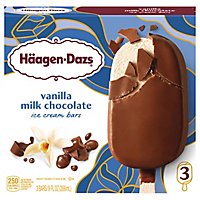 Haagen-Dazs Ice Cream Bars Vanilla Milk Chocolate - 3-3 Fl. Oz.