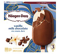 Haagen-Dazs Vanilla Milk Chocolate Ice Cream Bars - 3 Count
