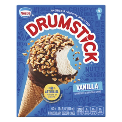 Drumstick Original The Vanilla Sundae Cones - 4 Count - Image 1