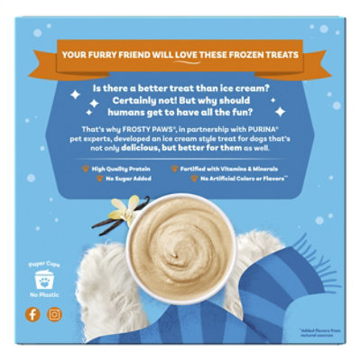 Purina Frosty Paws Dog Treat Original Flavor 4 Count Box - 13 Fl. Oz. - Image 1