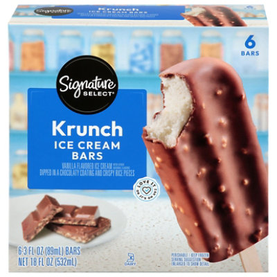 Signature SELECT Ice Cream Bars Krunch - 6-3 Fl. Oz.