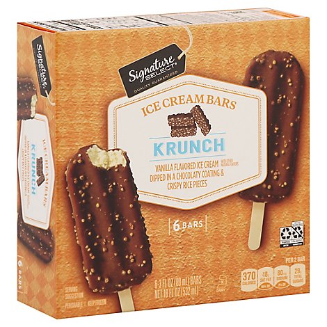 Signature SELECT Ice Cream Bars Krunch - 6-3 Fl. Oz.