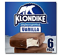 Klondike Ice Cream Bars Vanilla No Sugar Added - 6-4 Fl. Oz.