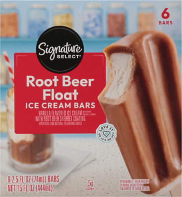 Signature SELECT Ice Cream Bars Root Beer Float Light - 6-2.5 Fl. Oz. - Image 5