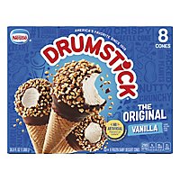 Drumstick Frozen Dairy Dessert Cones Vanilla 8 Cones - 36.8 Fl. Oz. - Image 2