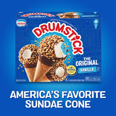 Nestle Drumstick The Original Vanilla Sundae Cones - 8 Count - Image 3