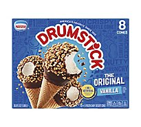 Drumstick Frozen Dairy Dessert Cones Vanilla 8 Cones - 36.8 Fl. Oz.
