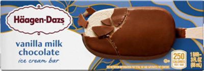 Haagen-Dazs Ice Cream Bar Milk Chocolate Vanilla - 3 Fl. Oz. - Image 6