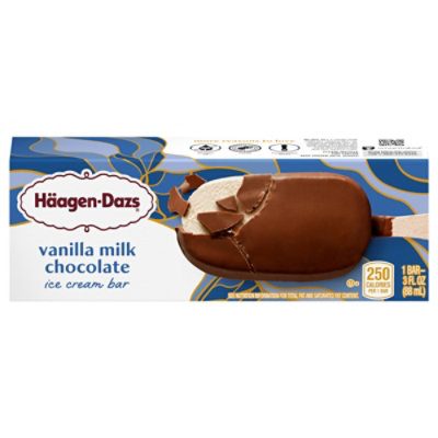 Haagen-Dazs Ice Cream Bar Milk Chocolate Vanilla - 3 Fl. Oz.