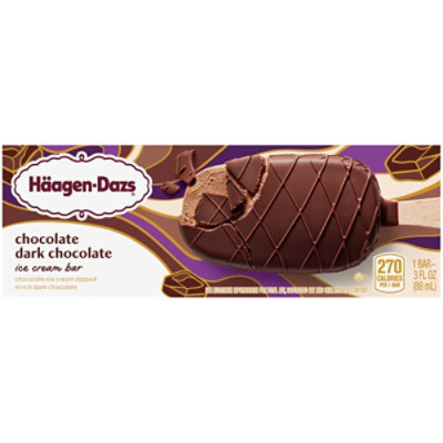 Haagen-Dazs Ice Cream Bar Dark Chocolate - 3 Fl. Oz. - Image 6