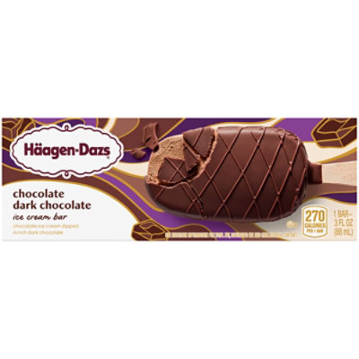 Haagen-Dazs Ice Cream Bar Dark Chocolate - 3 Fl. Oz.