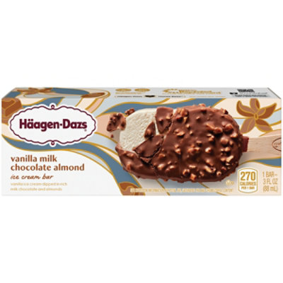 Haagen-Dazs Ice Cream Bars Vanilla Milk Chocolate Almond - 3 Fl. Oz. - Image 3