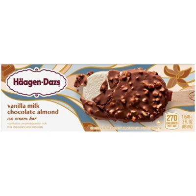 Haagen-Dazs Ice Cream Bars Vanilla Milk Chocolate Almond - 3 Fl. Oz. - Image 6