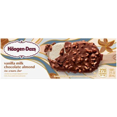 Haagen-Dazs Ice Cream Bars Vanilla Milk Chocolate Almond - 3 Fl. Oz. - Image 1