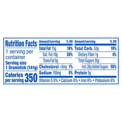 Drumstick Frozen Ice Cream Sundae Cone Vanilla With Chocolately Layers - 7.5 Fl. Oz. - Image 3