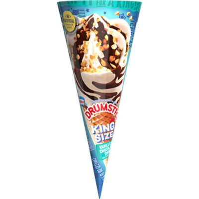 Drumstick Frozen Ice Cream Sundae Cone Vanilla With Chocolately Layers - 7.5 Fl. Oz.