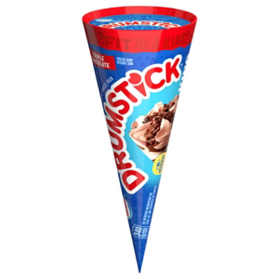 Drumstick Frozen Ice Cream Sundae Cone Triple Chocolate King Size - 7.5 Fl. Oz. - Image 2