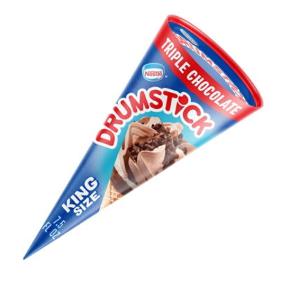 Drumstick Frozen Ice Cream Sundae Cone Triple Chocolate King Size - 7.5 Fl. Oz. - Image 2