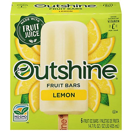 Outshine Fruit Ice Bars Lemon 6 Count - 14.7 Fl. Oz. - Image 3