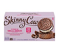 Skinny Cow Ice Cream Sandwiches Low Fat Vanilla & Chocolate - 6-4 Fl. Oz.