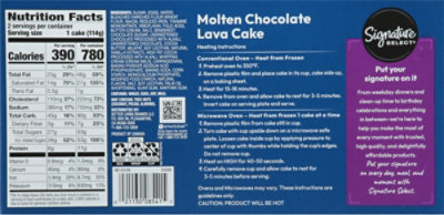 Signature SELECT Lava Cake Chocolate 2 Count - 8 Oz - Image 6
