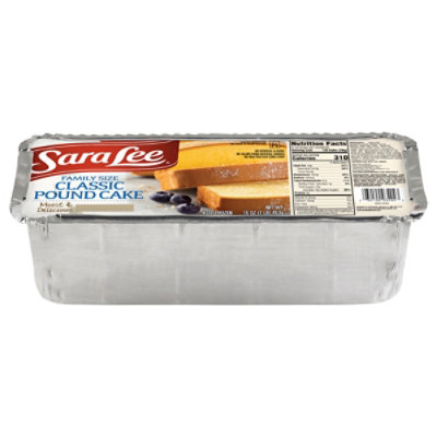Sara Lee Cake Pound All Butter Family Size - 16 Oz - Albertsons