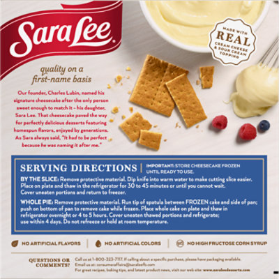 Sara Lee Cheesecake Original Cream Smooth & Creamy Classic - 17 Oz - Image 6