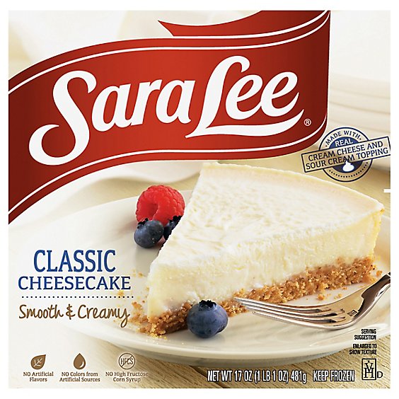 Sara Lee Cheesecake Original Cream Smooth & Creamy Classic - 17 Oz
