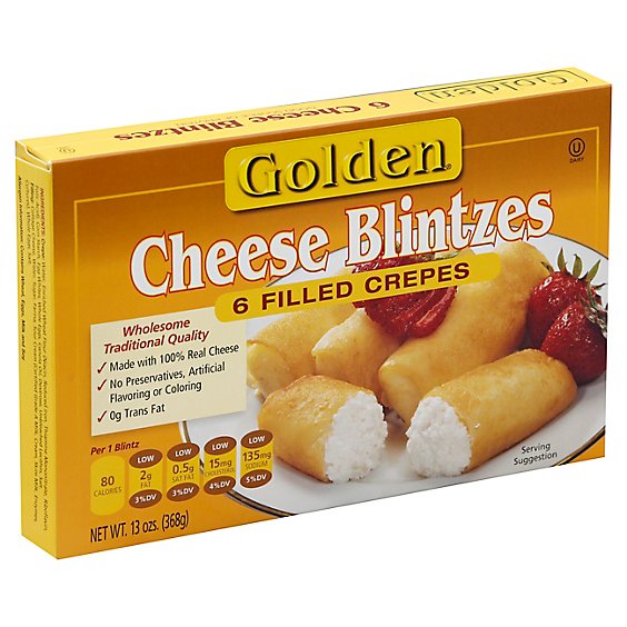 Golden Blintzes Cheese 6 Count - 13 Oz
