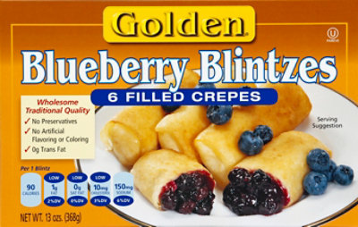 Golden Blintzes Blueberry 6 Count - 13 Oz - Image 2