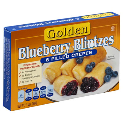 Golden Blintzes Blueberry 6 Count - 13 Oz - Image 1