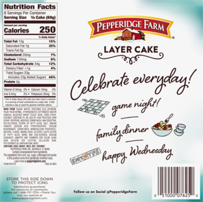 Pepperidge Farm Frozen Coconut Layer Cake - 19.6 Oz - Image 4
