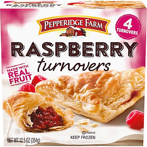 Pepperidge Farm Turnovers Raspberry 4 Count - 12.5 Oz