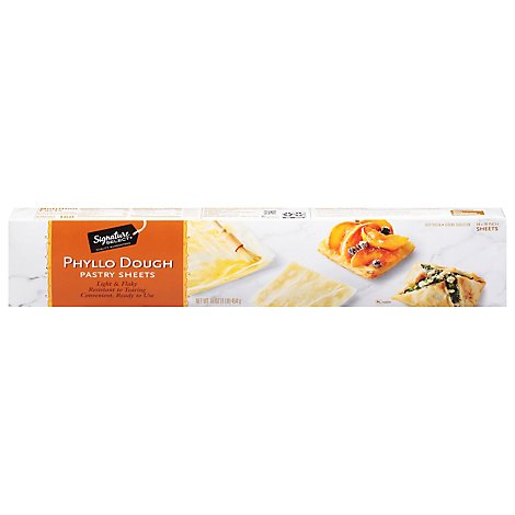 signature select pastry sheets phyllo dough 13 x 17 inch 18 count 16 oz